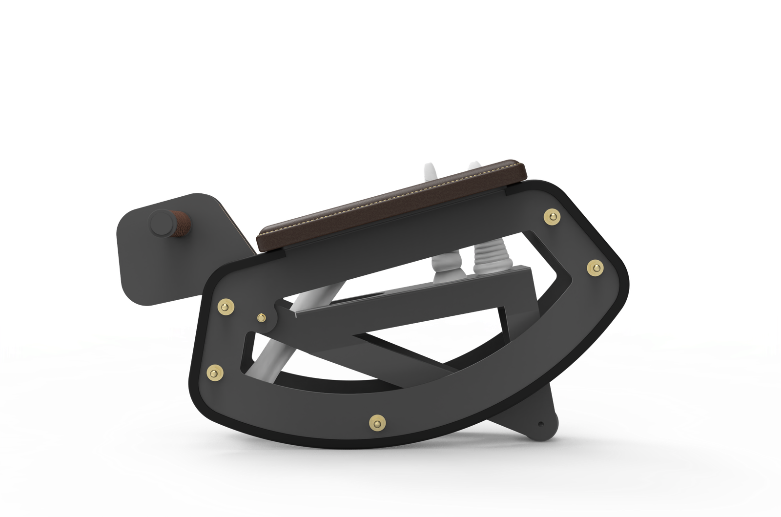 CANTER rocked forward, accessory at its lowest